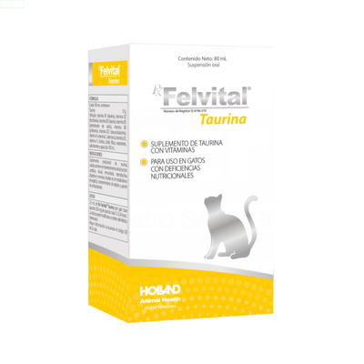 Felvital Taurina Suspensión Oral 80 ml Gato | Suplemento Cardíaco