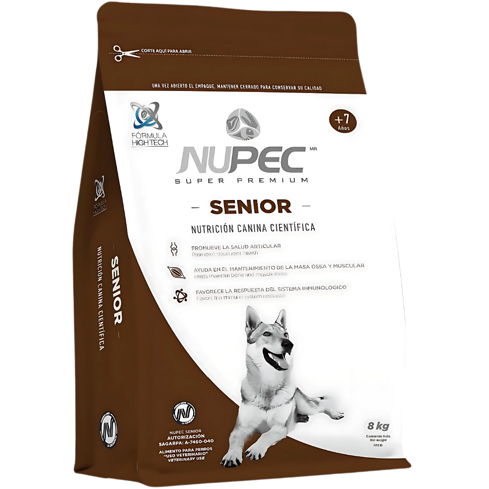 Nupec Perro Senior Razas Medianas y Grandes 8 Kg - AniMALL