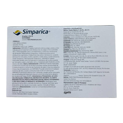 Simparica 10 a 20 kg