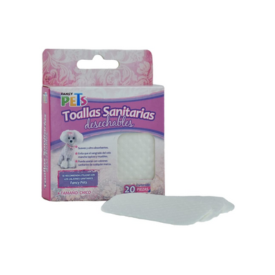 Fancy Pets Toalla Sanitaria Perro Chica 20 piezas