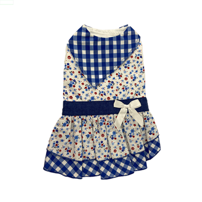 Toutmignon Vestido con Estampado de Cuadros y Flores Talla 3