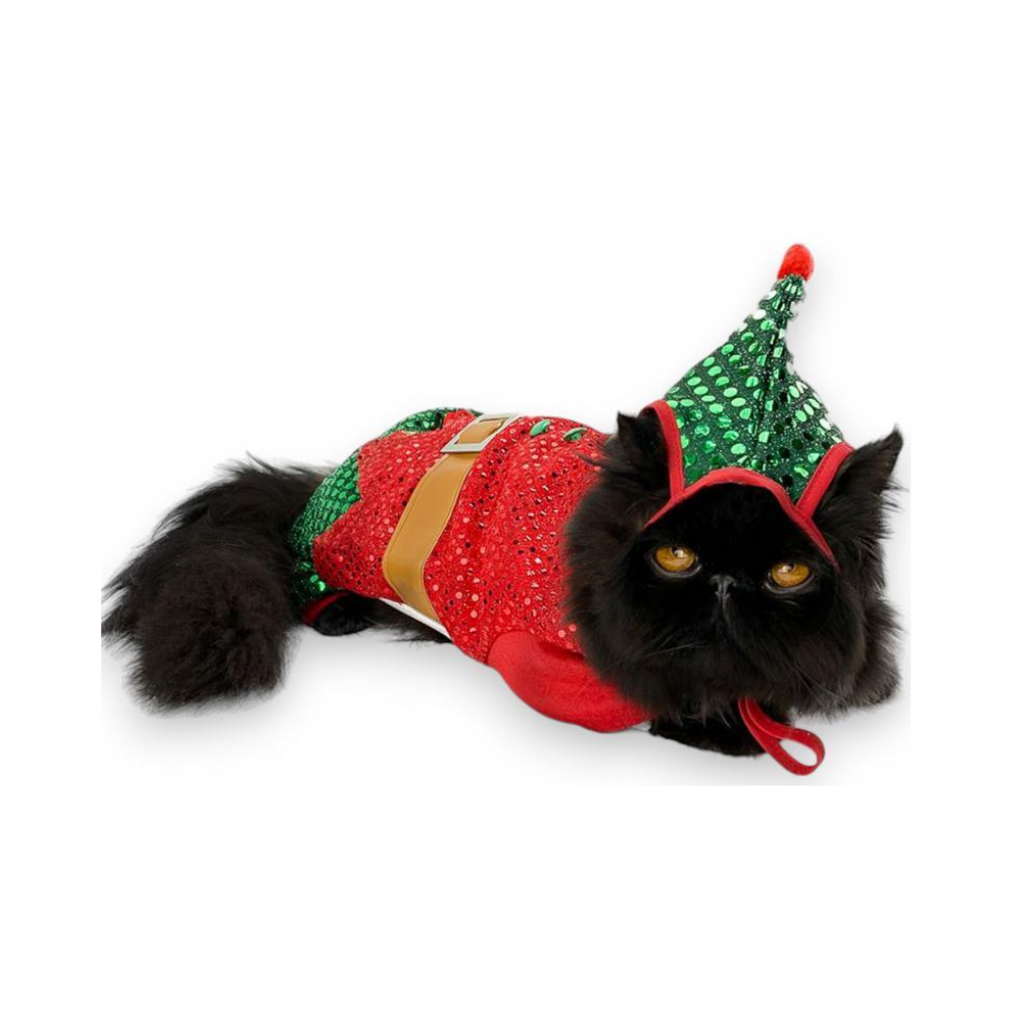 Toutmignon Traje de Duende Color Rojo con Verde Talla 0