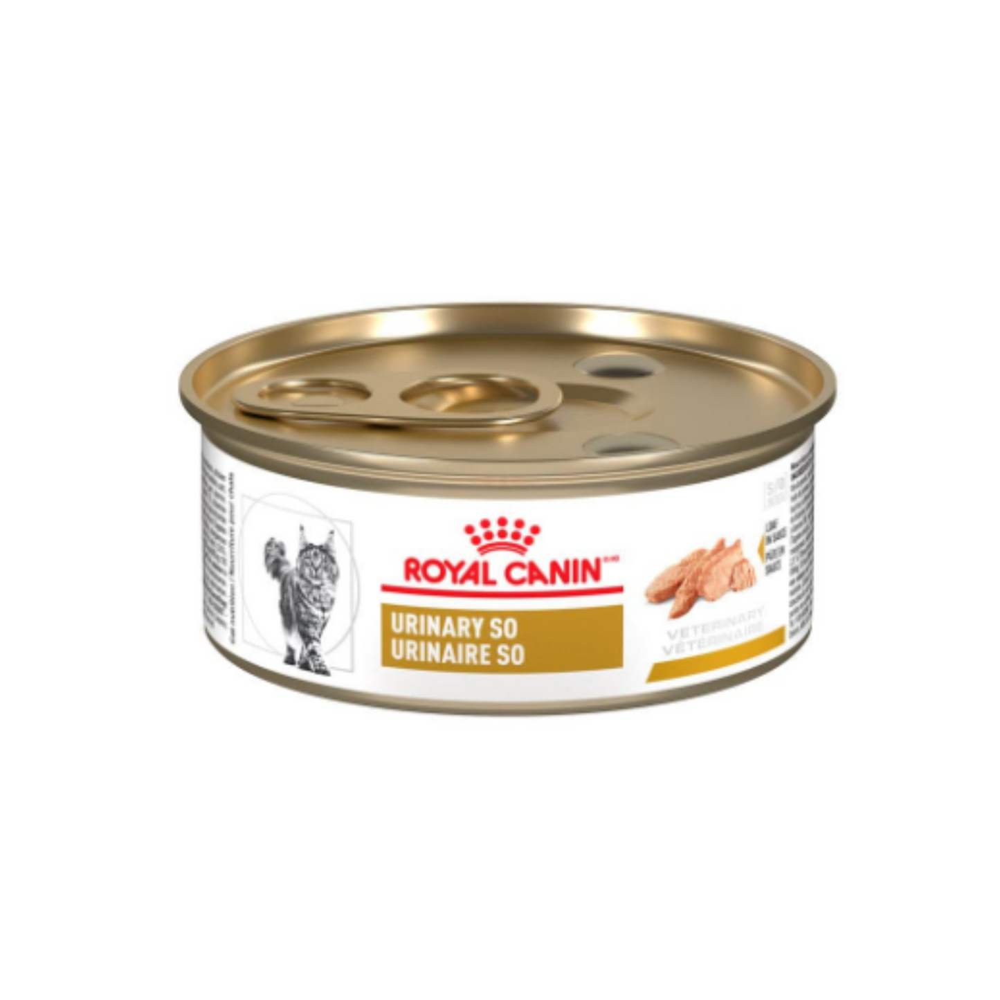 Lata Royal Canin Vet Urinary SO Alimento Húmedo en Trocitos para Gato Salud Urinaria 145 g