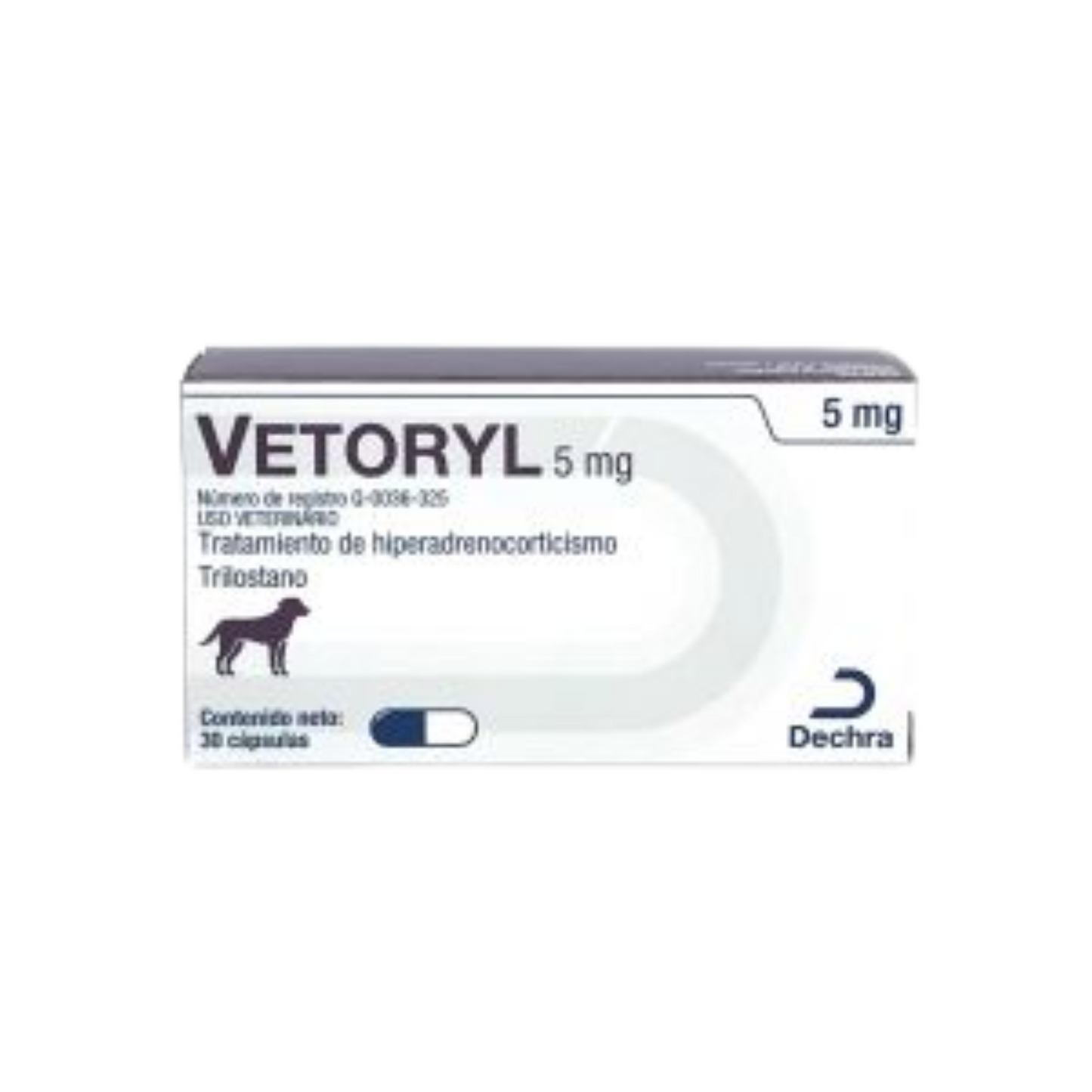 Vetoryl, Trilostano, 30 cápsulas de 5mg c/u, Dechra