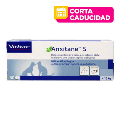 CORTA CADUCIDAD 31/07/2026 Virbac Anxitane S 3 Tabletas