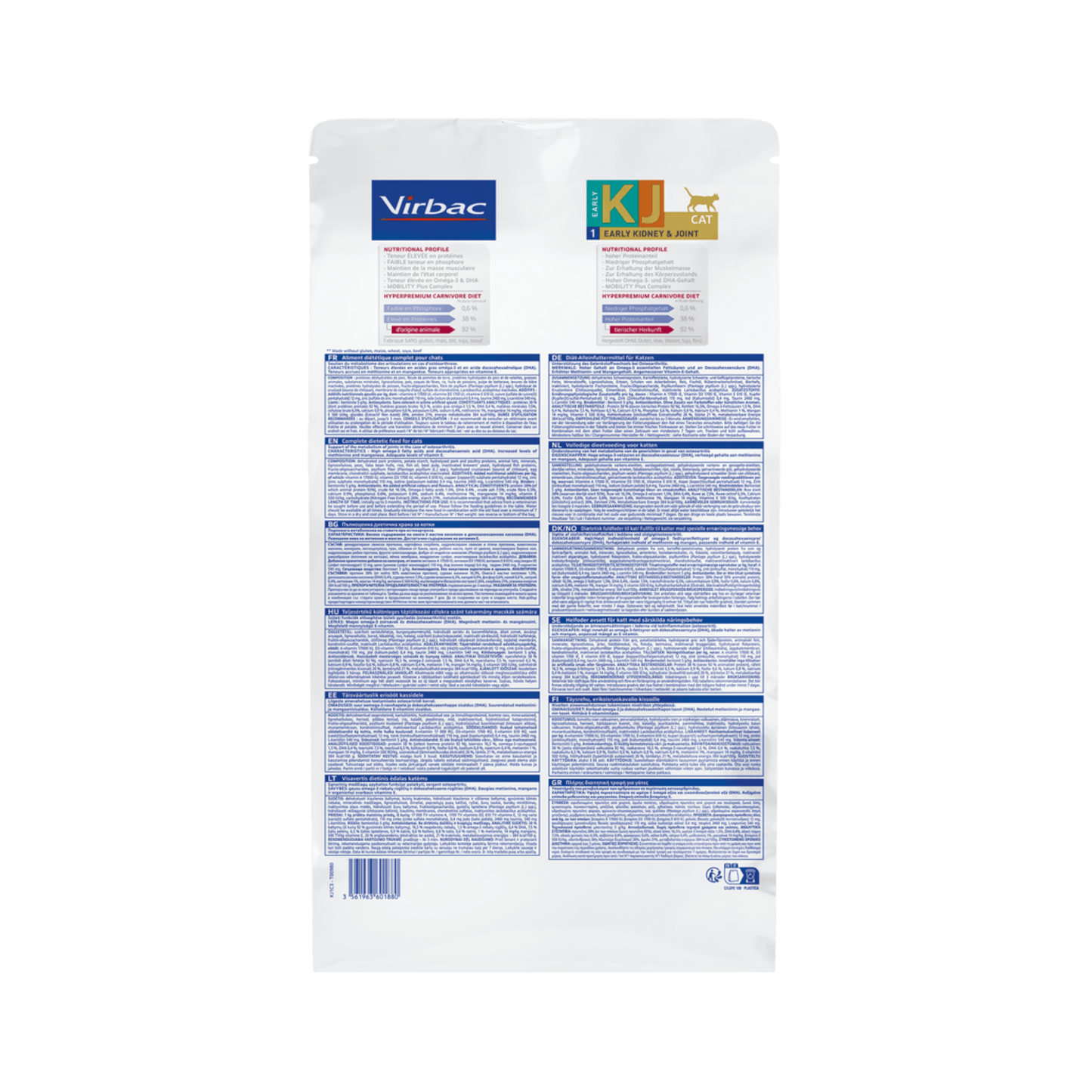 Virbac HPM Alimento Seco para Gato Early Kidney & Joint 3 Kg