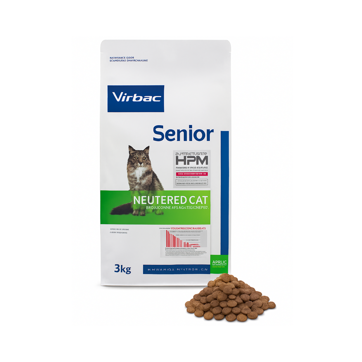 Virbac HPM Cat Senior Neutered 3 kg