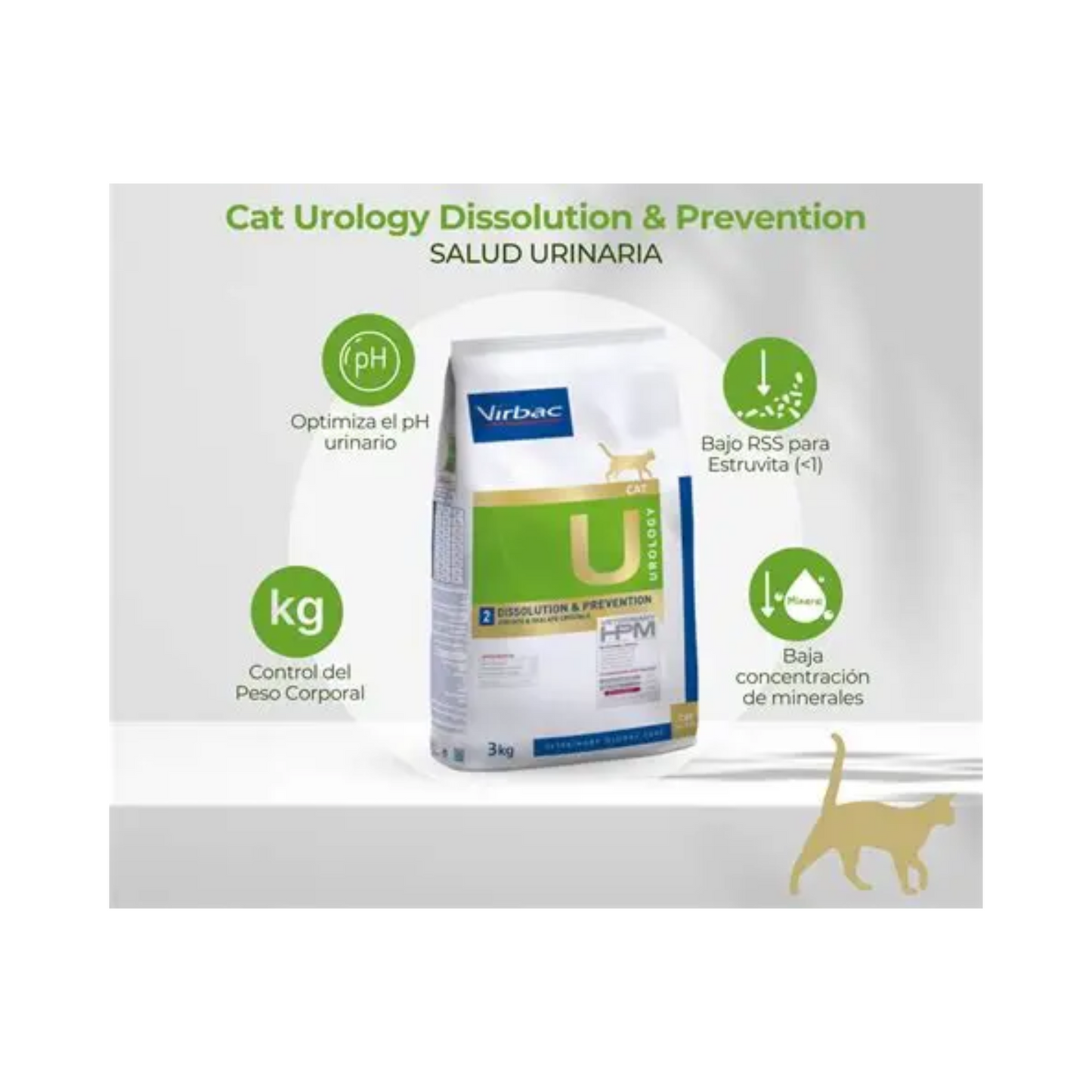 Virbac HPM Cat Urology Dissolution & Prevention 3 Kg