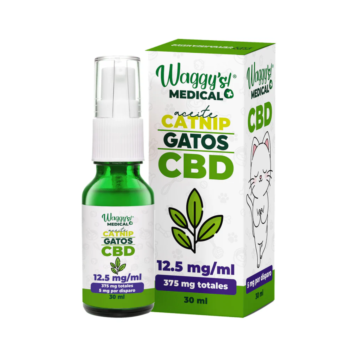 Waggys Aceite Catnip Relajante para Gatos 375 mg