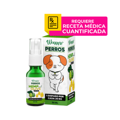 Waggys Olive Aceite Relajante para Perro 1500 Mg