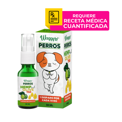 Waggys Olive Aceite Relajante para Perro 750 Mg