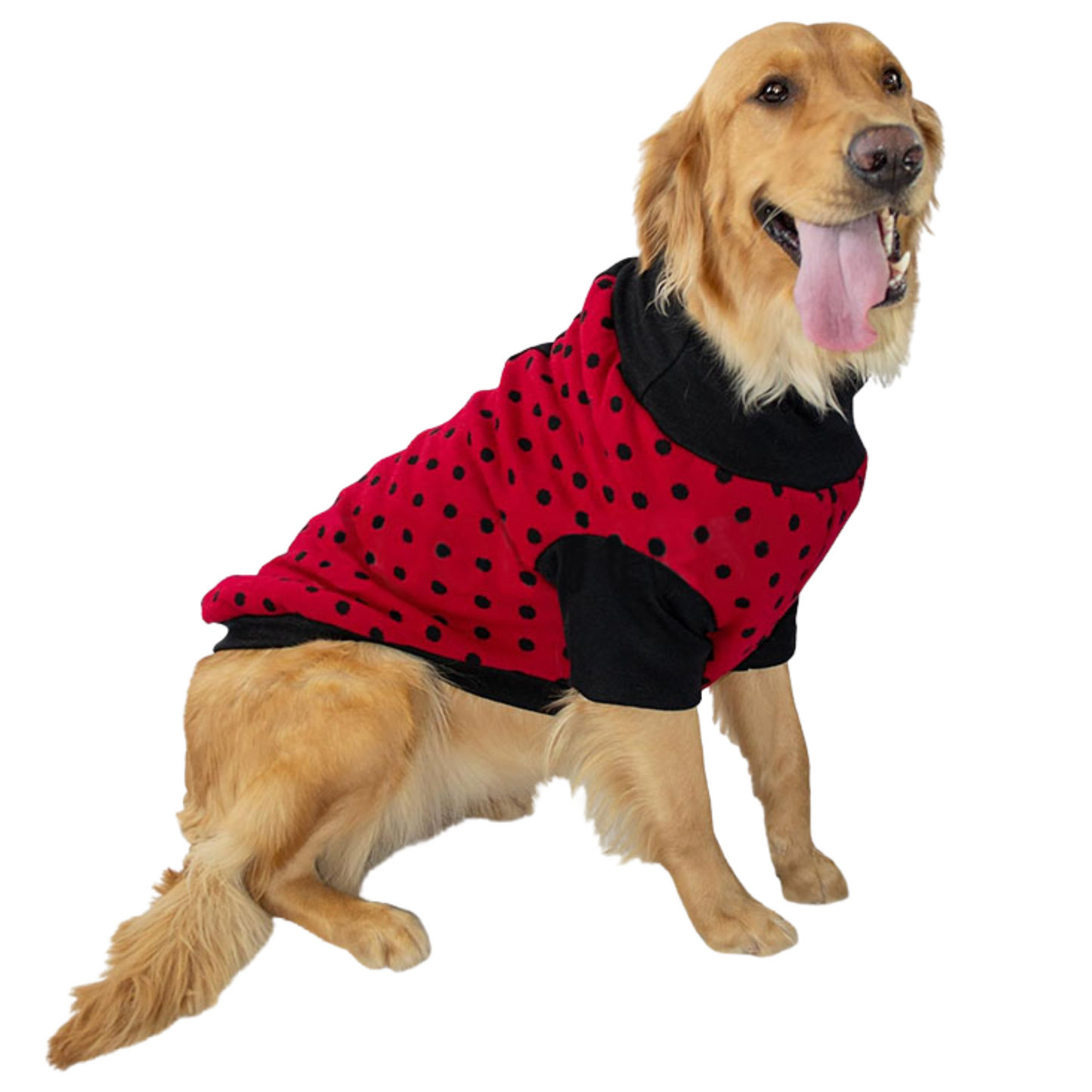 Zooeters Valentina Sueter Color Rojo Con Estampado De Circulos Negros Talla 16