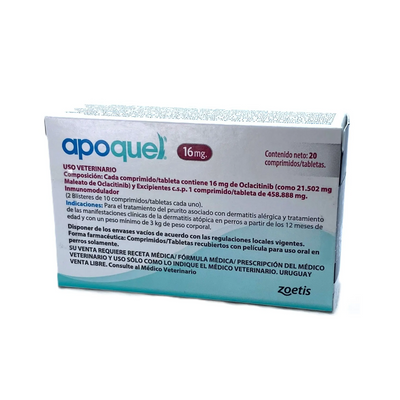 Apoquel 20 Tabletas 16mg