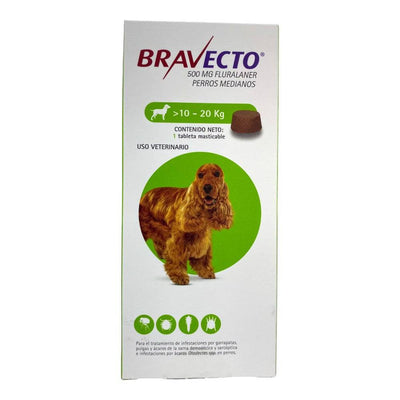 bravecto perros 10 a 20 kg