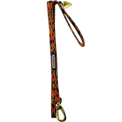 Dogness Correa Classic Flamas Para Perro Talla M