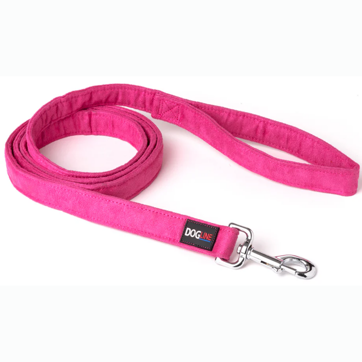 Dogline Correa De Microfibra Color Rosa Para Perro Talla Grande