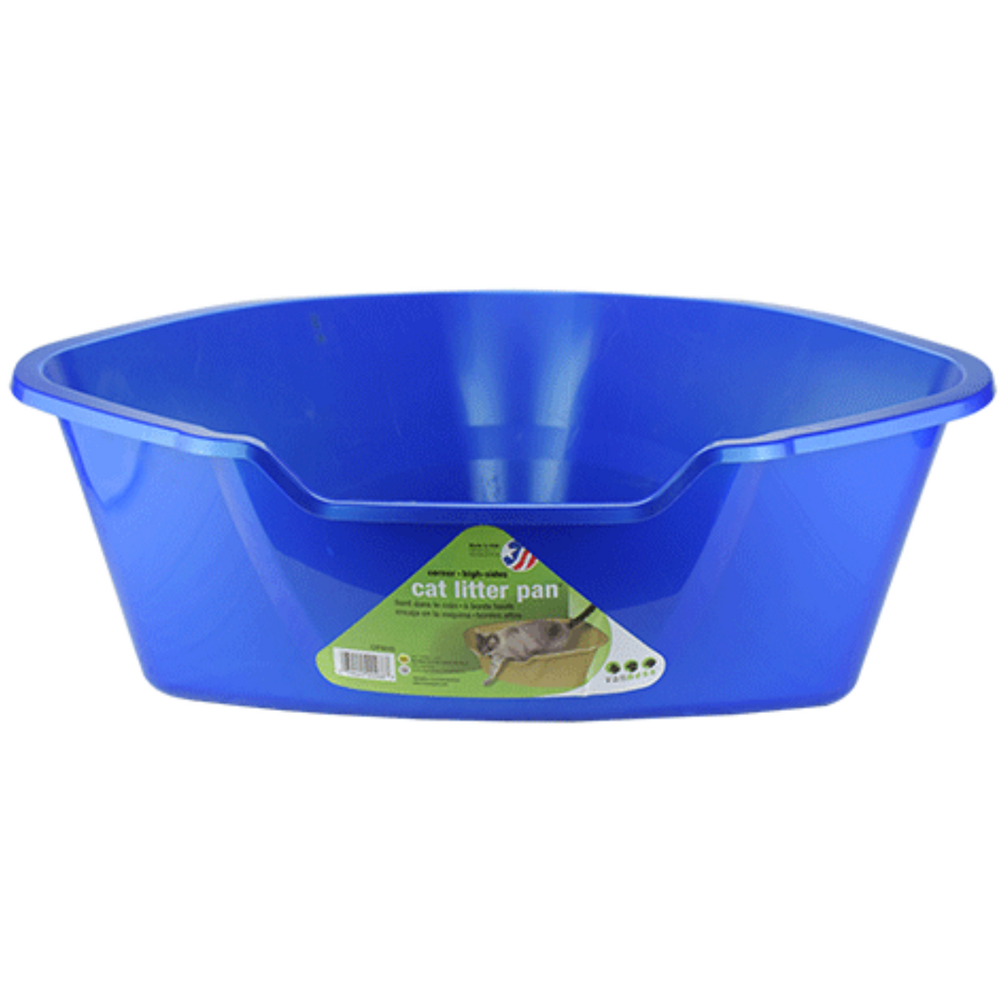 Van Ness Arenero Esquinero Grande Color Azul Para Gato