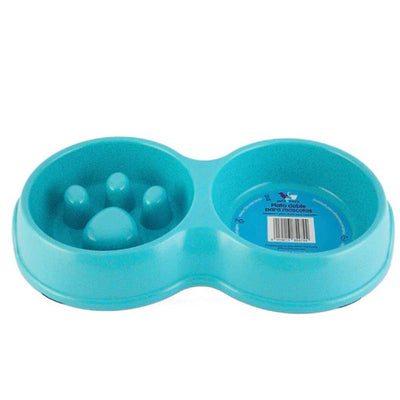 plato para perro come lento