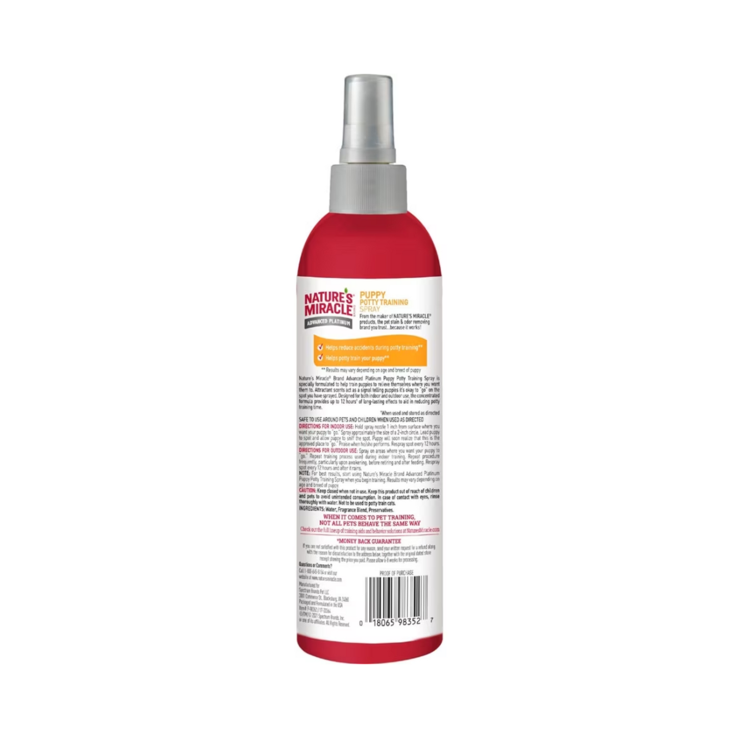 spray entrenador de orina para perros