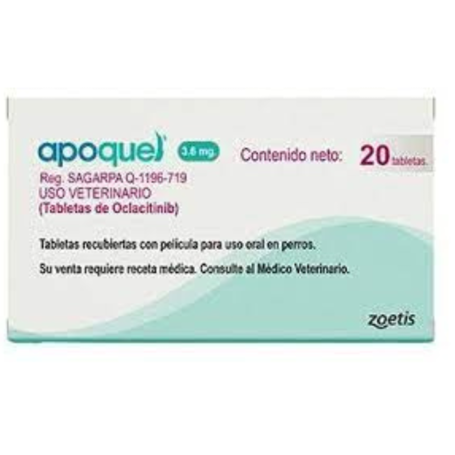 Oferta (Corta Caducidad) - Apoquel 3.6 Mg. (20 Tabletas), Zoetis