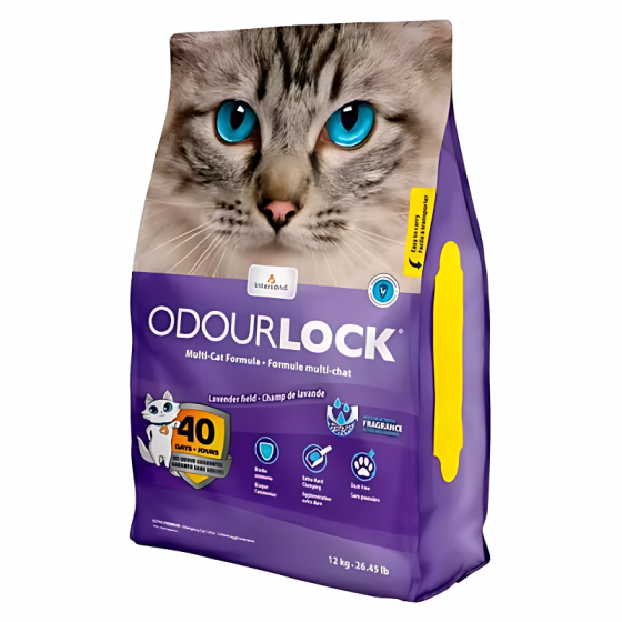 Odor Lock Arena para Gato Aglutinante de Arcilla Lavanda - 11.35 Kg