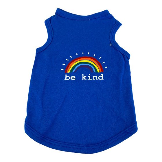 Perritos House Playera Be Kind Azul Talla - 2