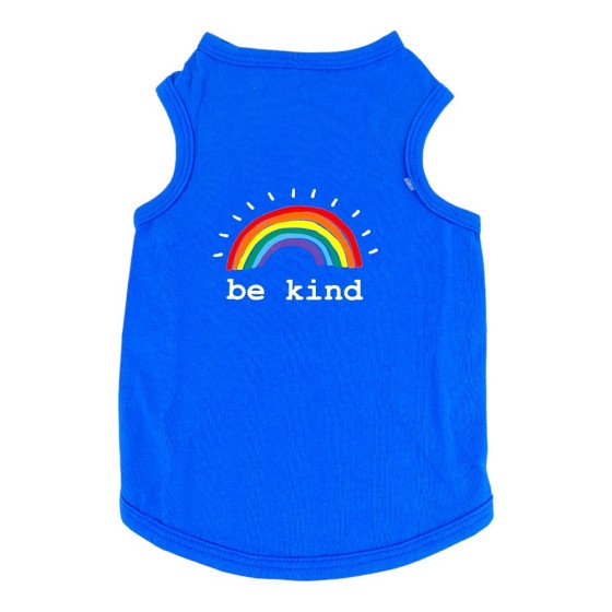 Perritos House Playera Be Kind Azul Talla - 3