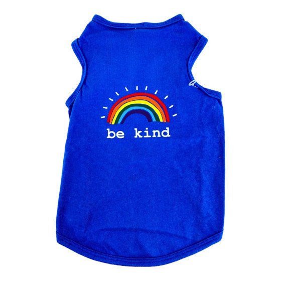 Perritos House Playera Be Kind  Azul Talla - 4