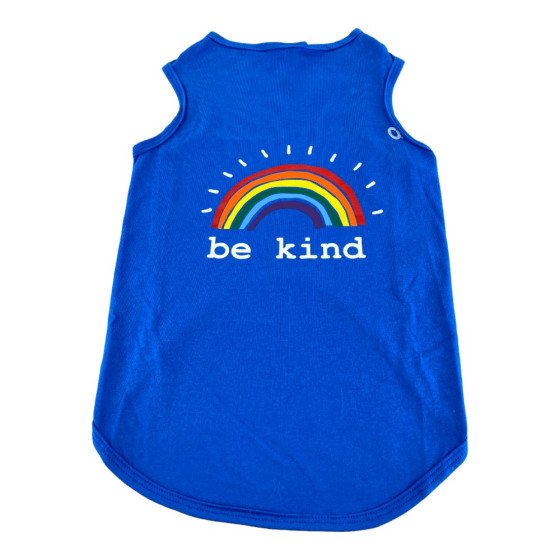 Perritos House Playera Be Kind Azul Talla - 6