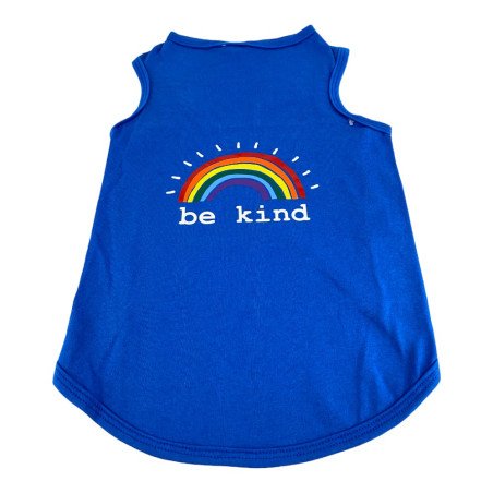 Perritos House Playera Be Kind Azul Talla - 7