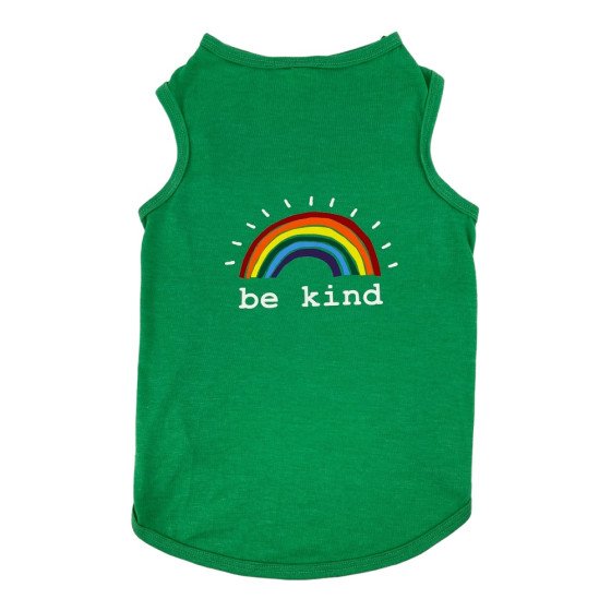 Perritos House Playera Be Kind Verde - Talla 5