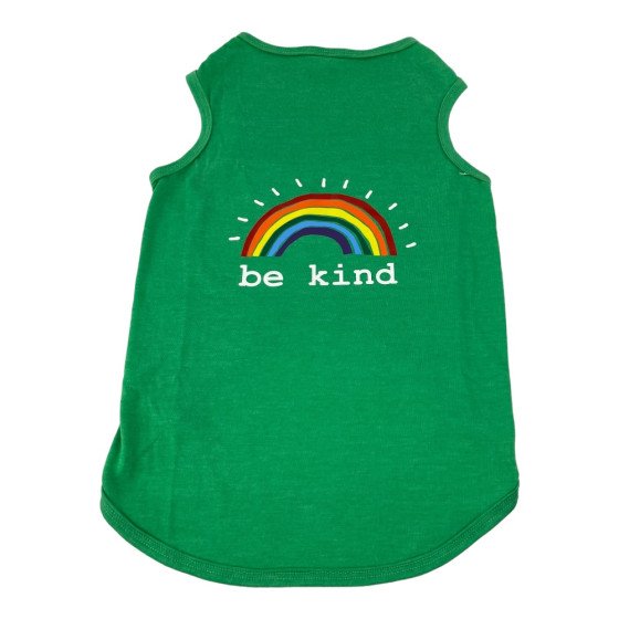 Perritos House Playera Be Kind Verde - Talla 6