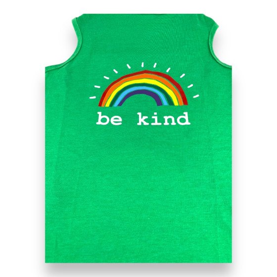 Perritos House Playera Be Kind Verde - Talla 8