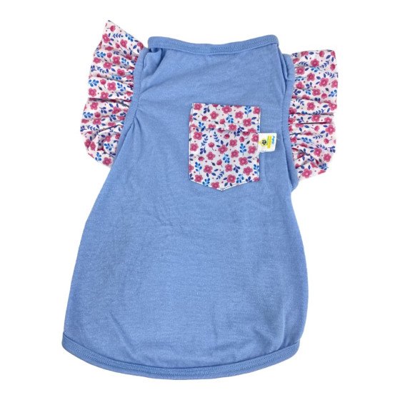 Perritos House Playera Liz Azul - Talla 4