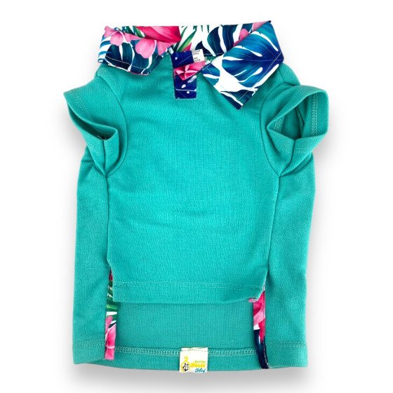 Perritos House Polo Bora Aqua - Talla 2