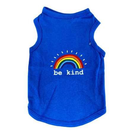 Perritos House - Playera Be Kind Azul