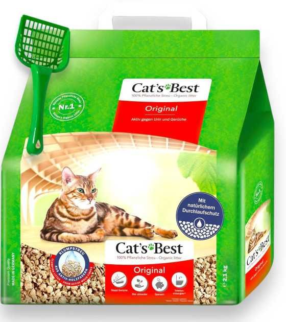 Pa'larena para Gato Cat's Best Biodegradable 2.1 Kg. (5 Lts.)