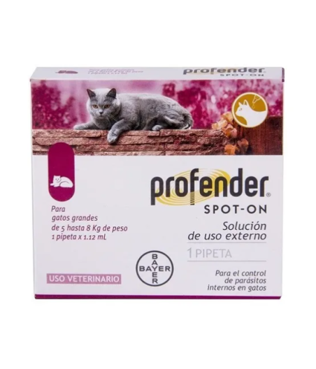 Profender, Pipeta Desparasitante para Gatos de 5 a 8 Kg. (1.12 Ml.), Elanco