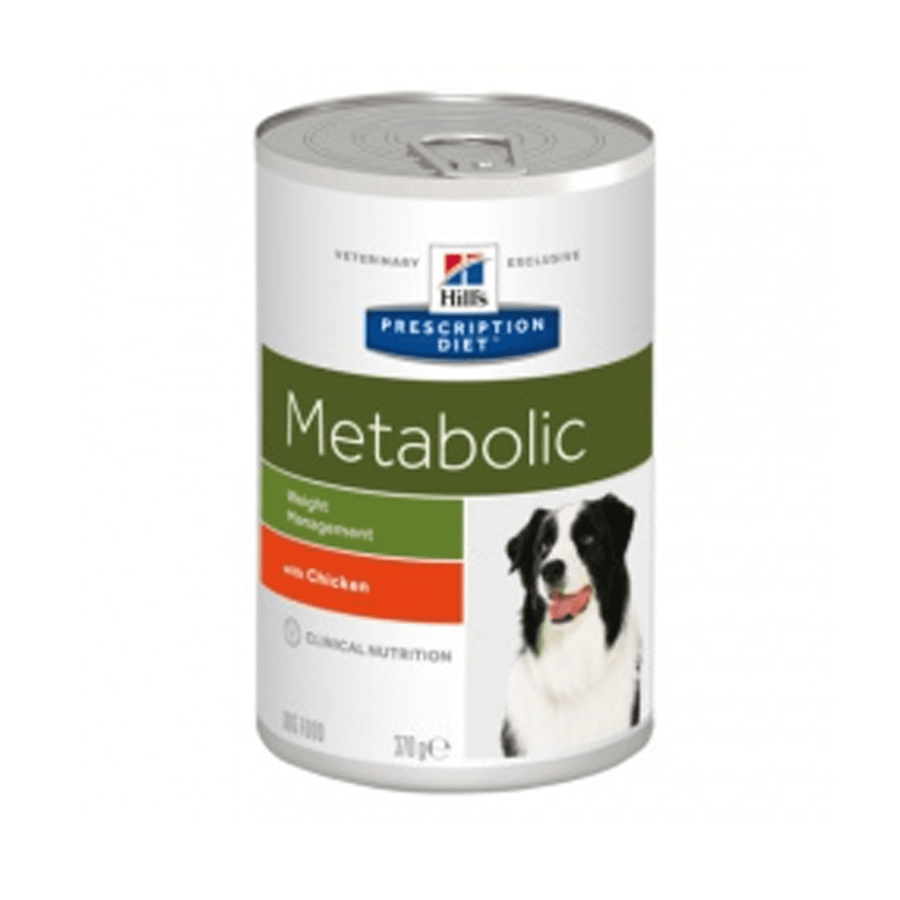 12 Latas Hill's Metabolic Canine 370g.