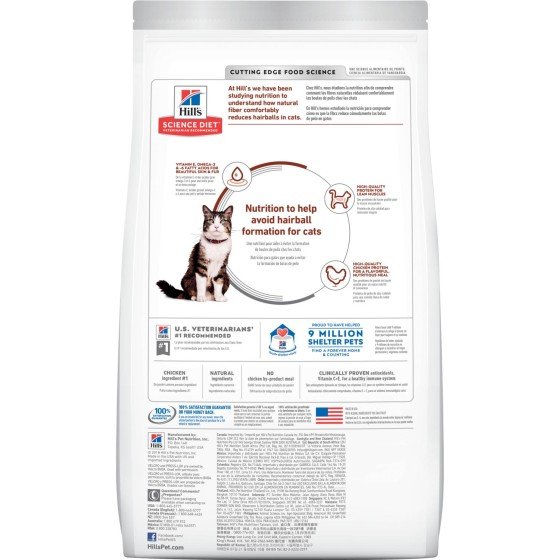 Hill's Science Diet Gato Adulto Hairball Control 1.6 kg