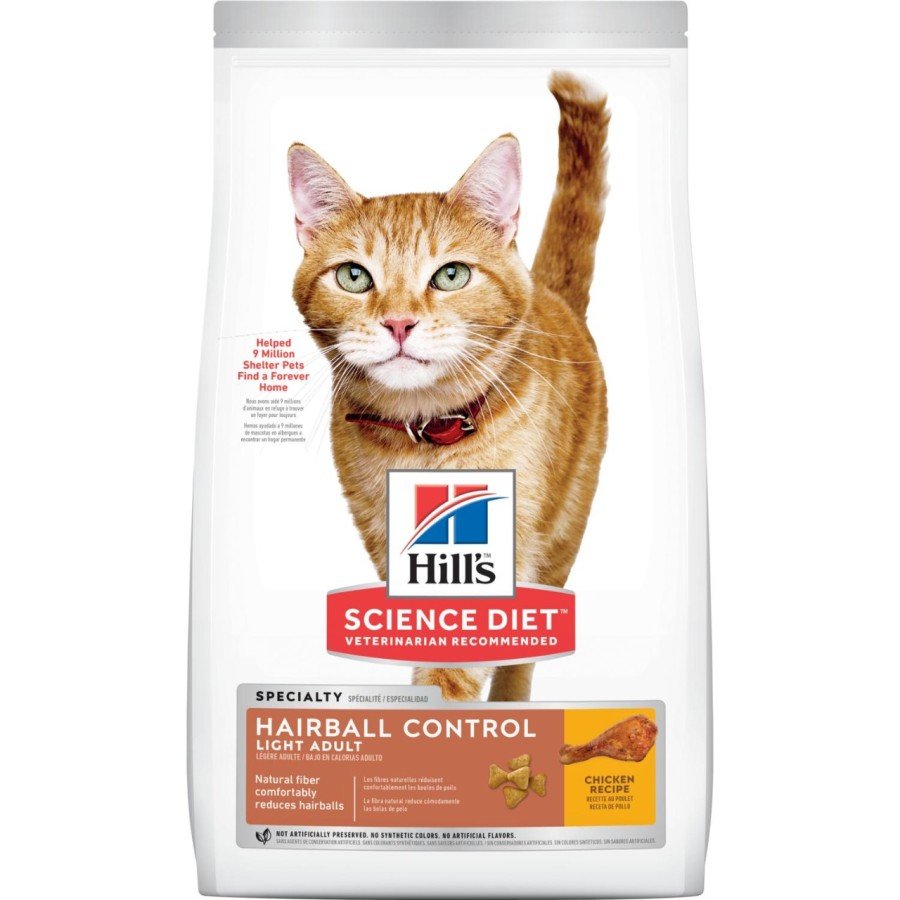 Hill's Science Diet Gato Adulto Hairball Control Light 3.2 Kg.