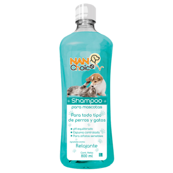 Nan Choice Shampoo Relajante para Perro y Gato 800 ml
