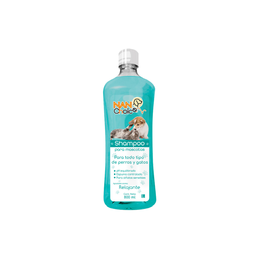 Nan Choice Shampoo Relajante para Perro y Gato 800 ml