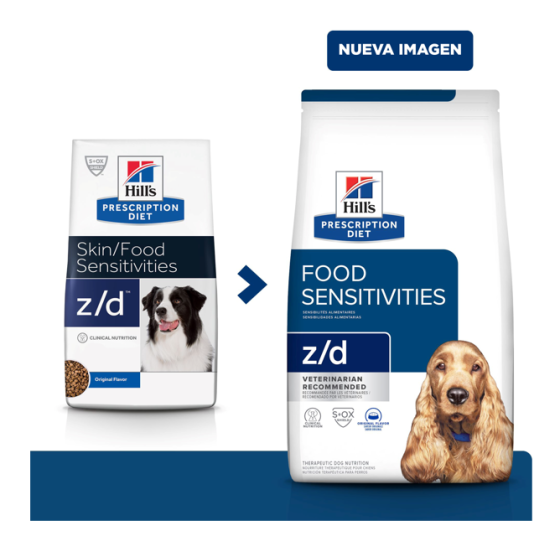Hill's food sensivities z/d canine 3.8 Kg.