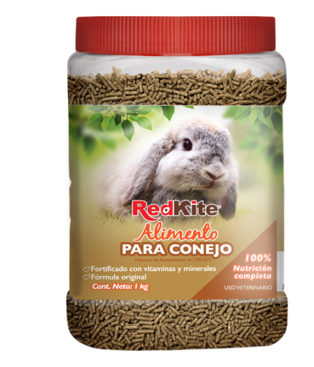 Alimento para Conejo 1 Kg., RedKite