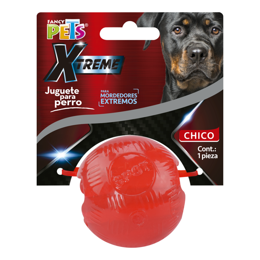 Fancy Pets Juguete Bola Ch Xtreme - Rojo