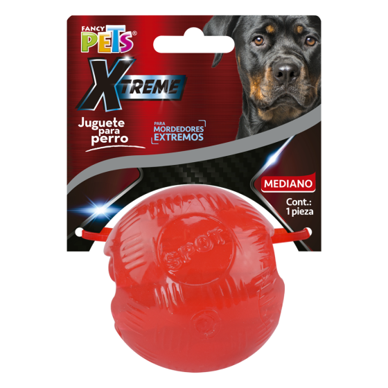 Fancy Pets Juguete Bola Mediana Xtreme - Rojo