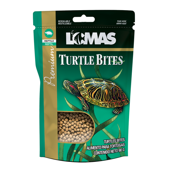 Turtle Bites, Alimento para Tortuga 90 Gr., Acuario Lomas