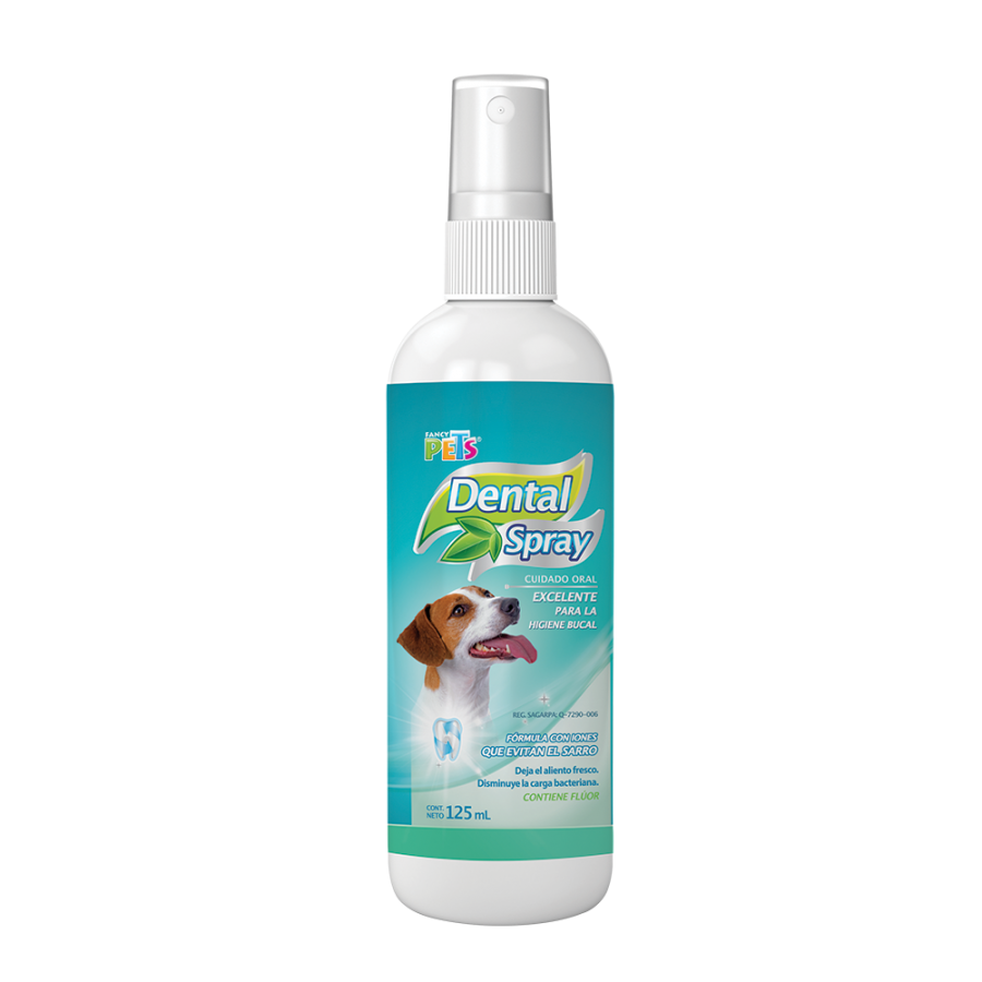 Spray Dental Para Perro 125 Ml., Sin sabor, Fancy Pets