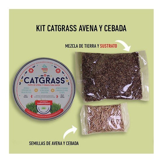 Un Dos Treats Catgrass Avena y Cebada